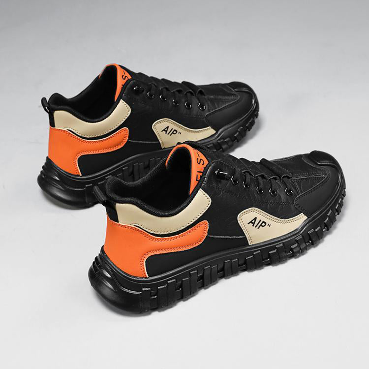 Anti-slip sole color-blocked sneakers