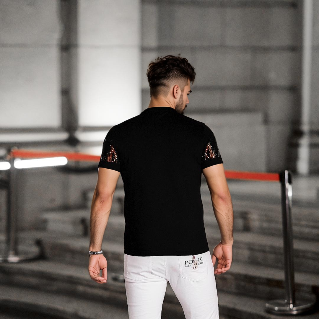 Flame Sparkling cotton T-shirt