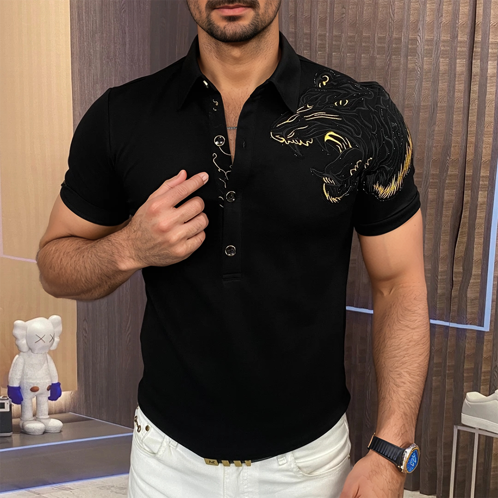 Tiger Shoulder Shine Polo