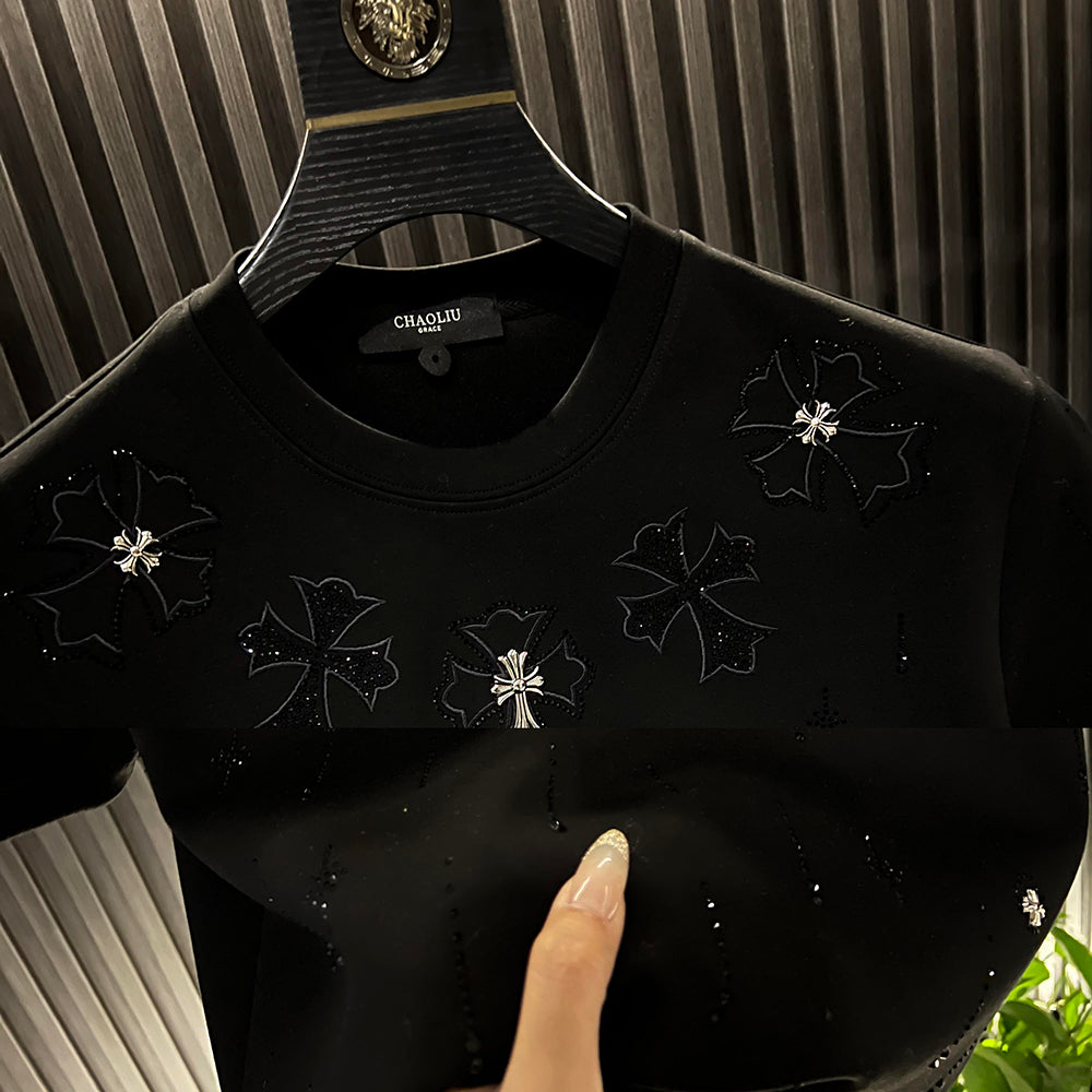 Cross Rhinestone Trendy T-shirt