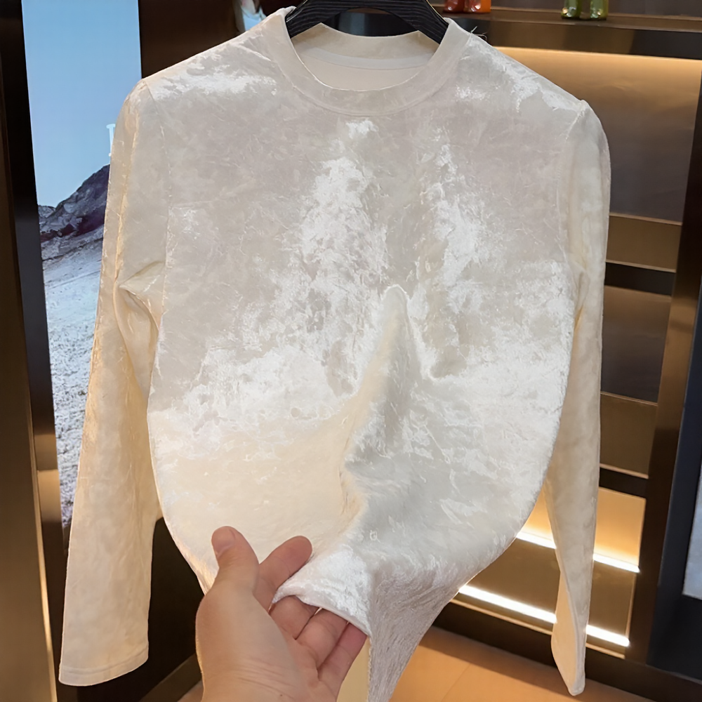 Reflective fleece thermal top