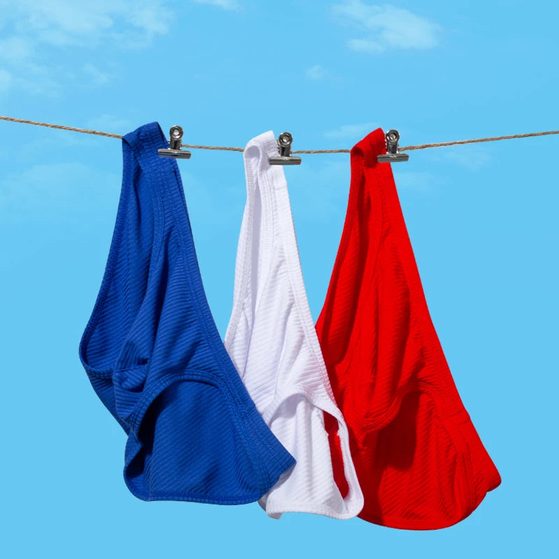 Threaded Cotton Sexy Briefs