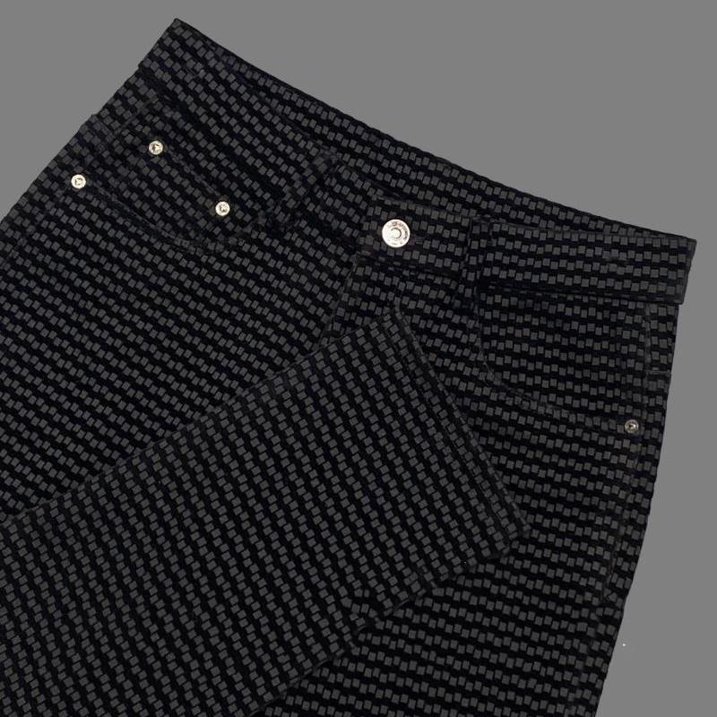 Soft texture slim fit trousers
