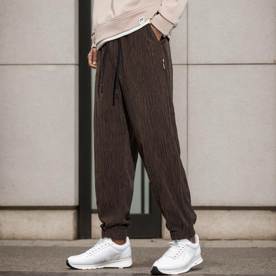 Simple and versatile fleece casual pants