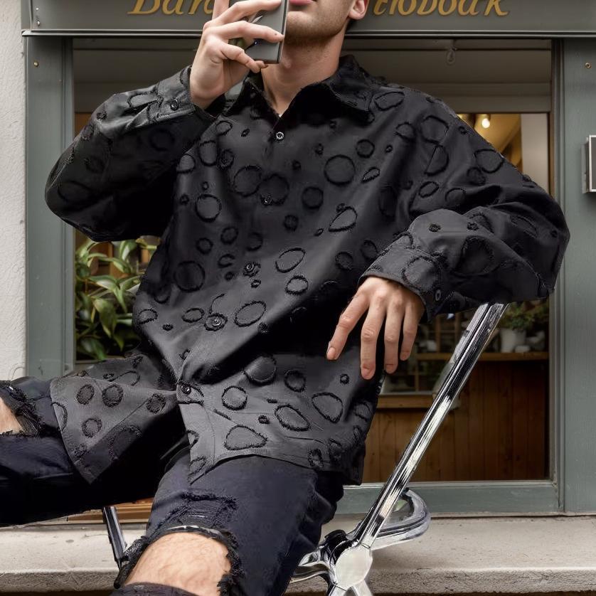 Moon Surface Casual Shirt