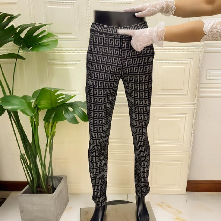 Vintage maze pattern trousers