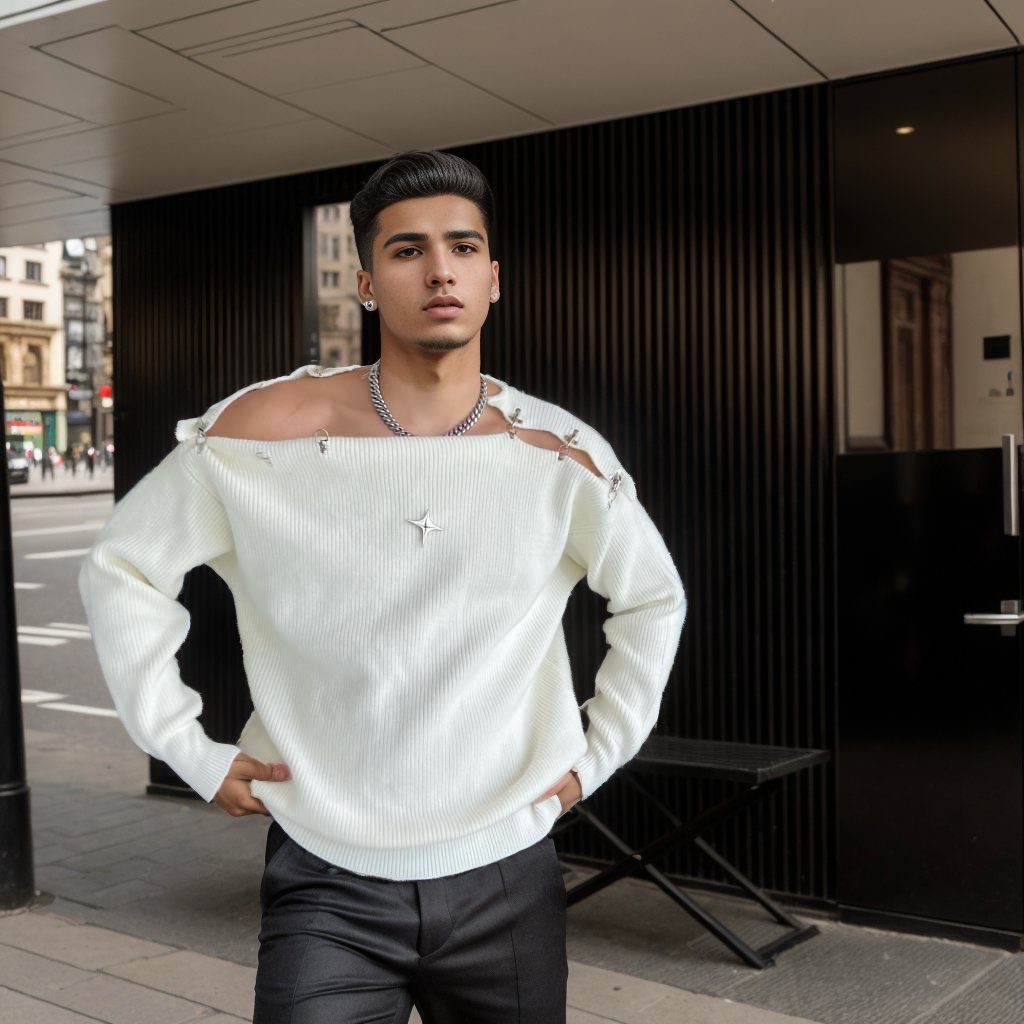 Sexy clip-on sweater