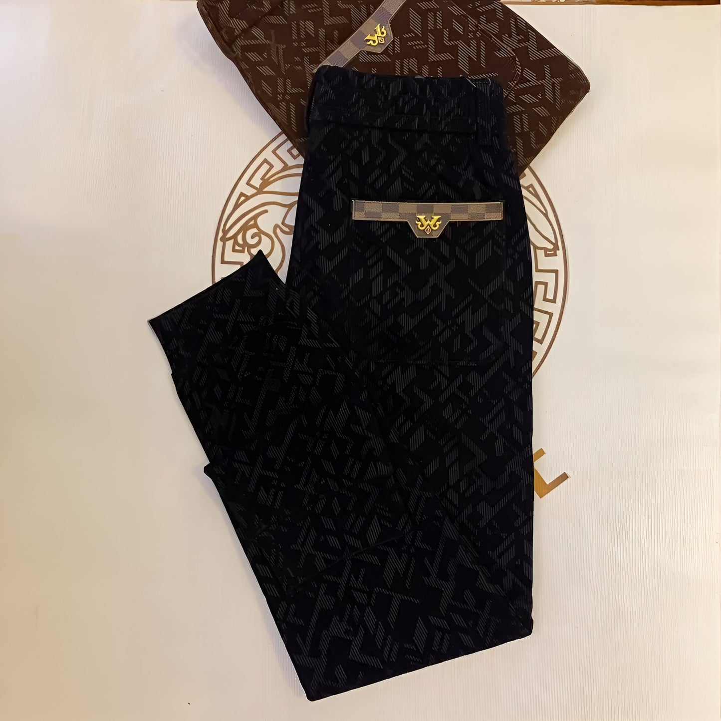 Textured Jacquard Sweatpants