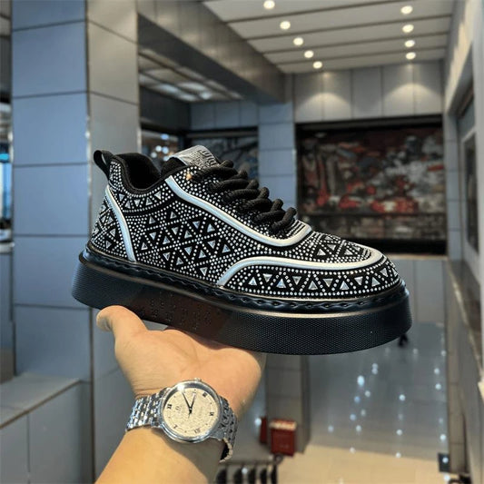 Platform rhinestone street style casual shoes