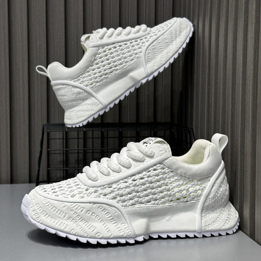 Woven breathable trendy sports shoes