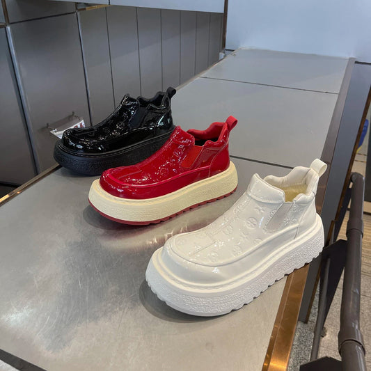 Luxury Embossed Patent Leather Loafers