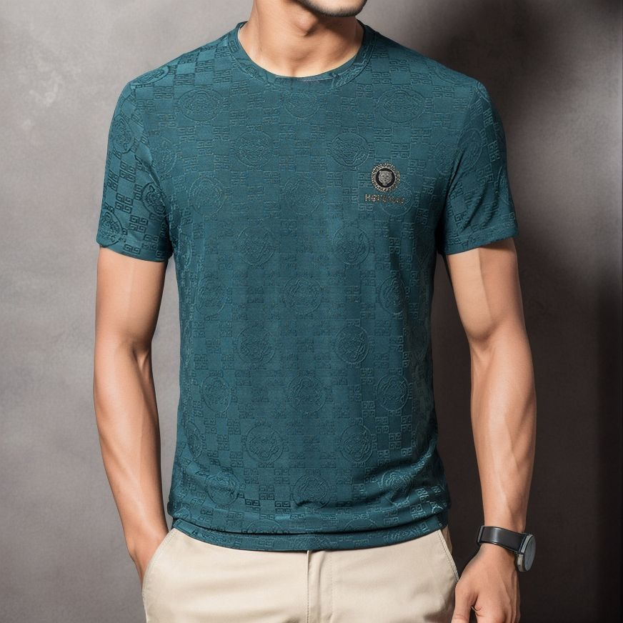 Embossed Tiger Lightweight Breathable T-Shirt