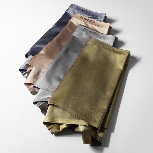 Luxury high-end silk seamless boxer briefs