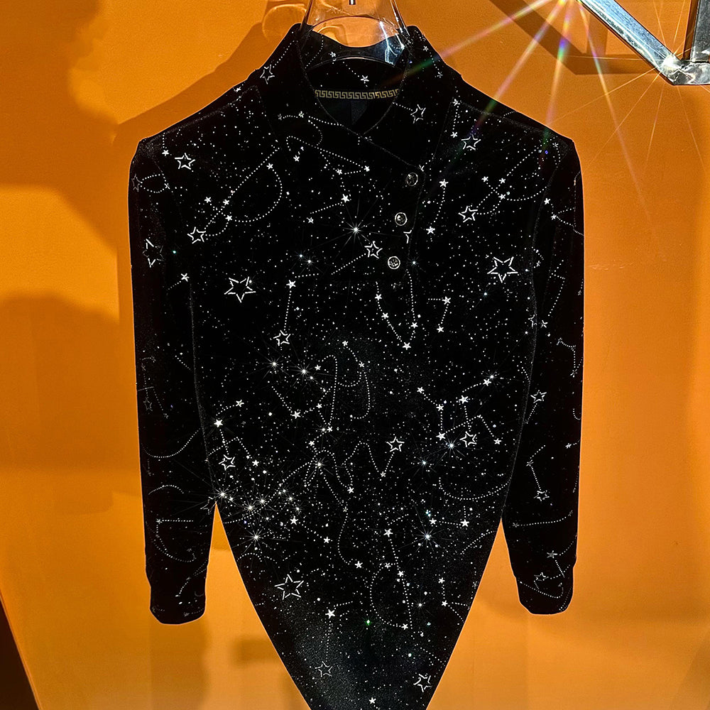 Constellation Starry Sky Fleece-Lined Base Layer