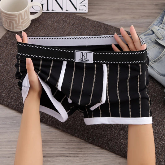 Textured cotton sports boxer briefs