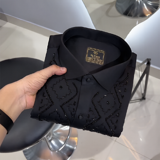 Shining Beads Business Shirt