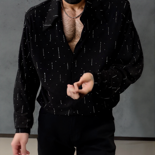 Simple Silver Shining Shirt