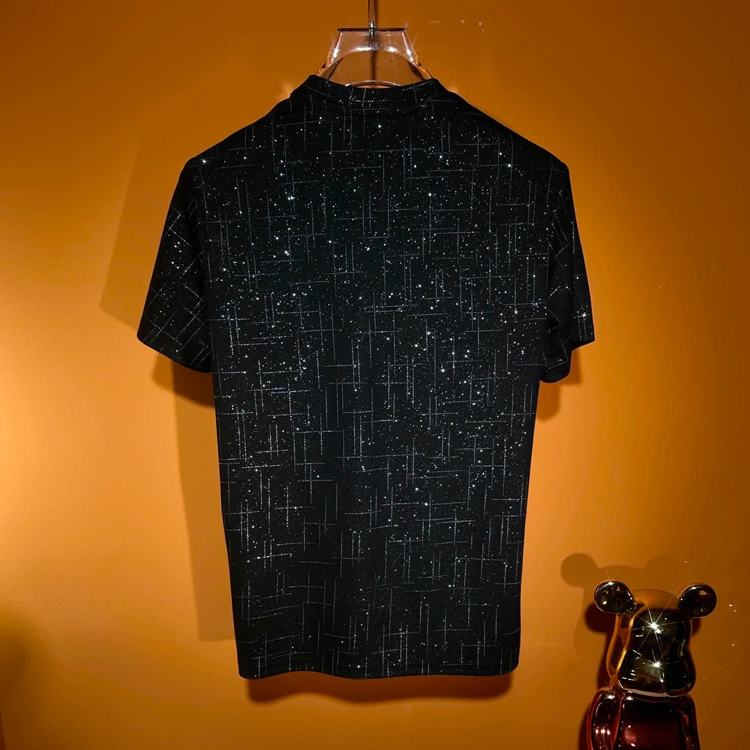 Shining silver glitter T-shirt