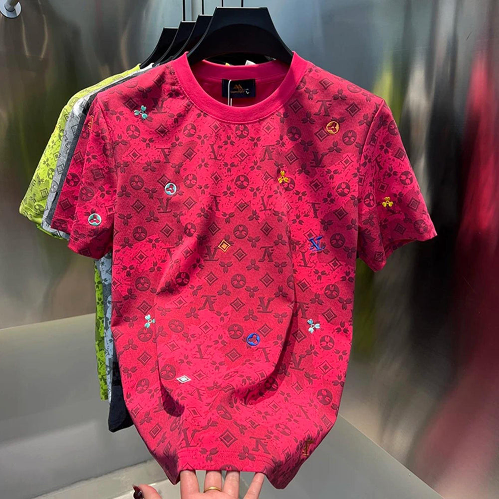 Premium dark pattern printed T-shirt