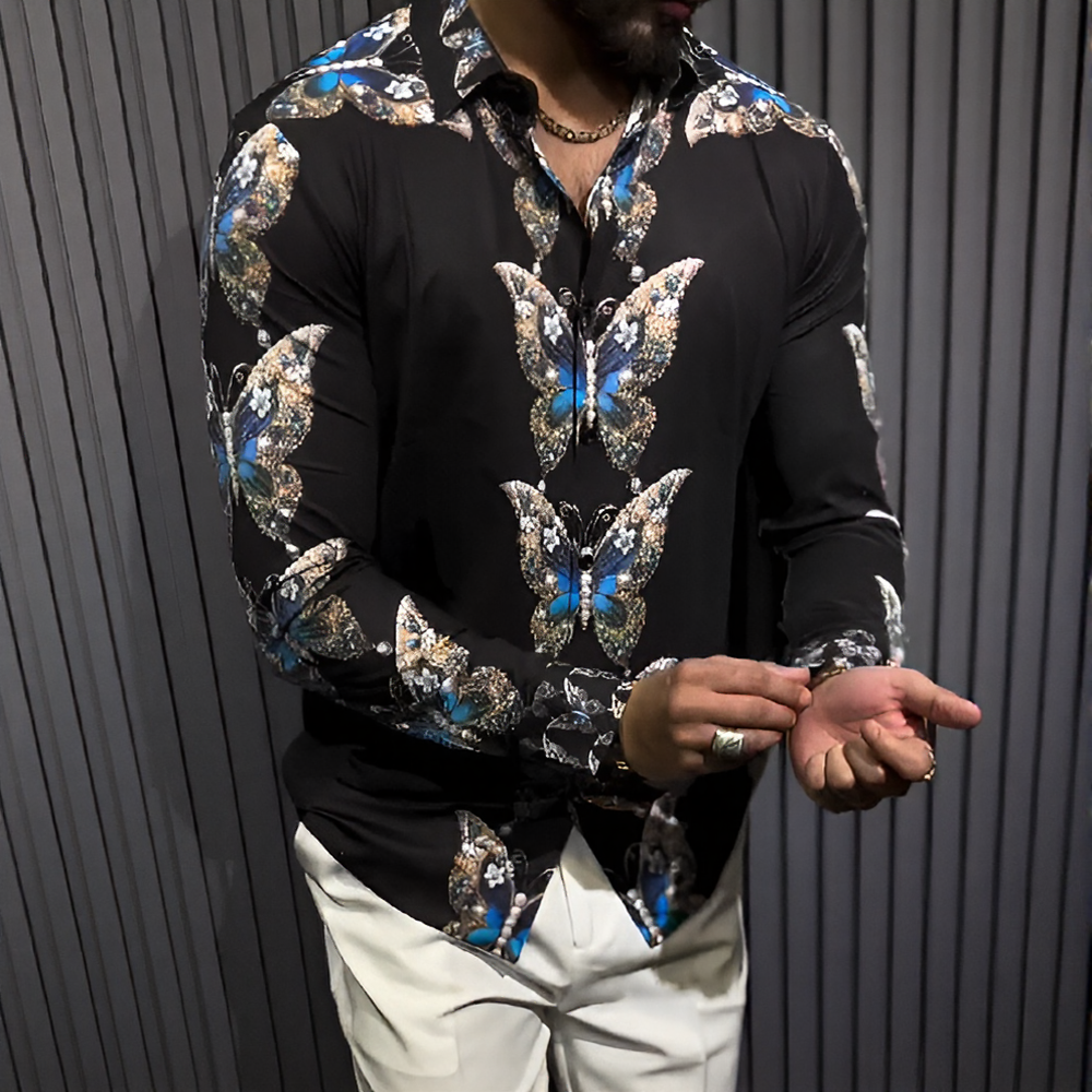 Gorgeous Blue Butterfly Shirt