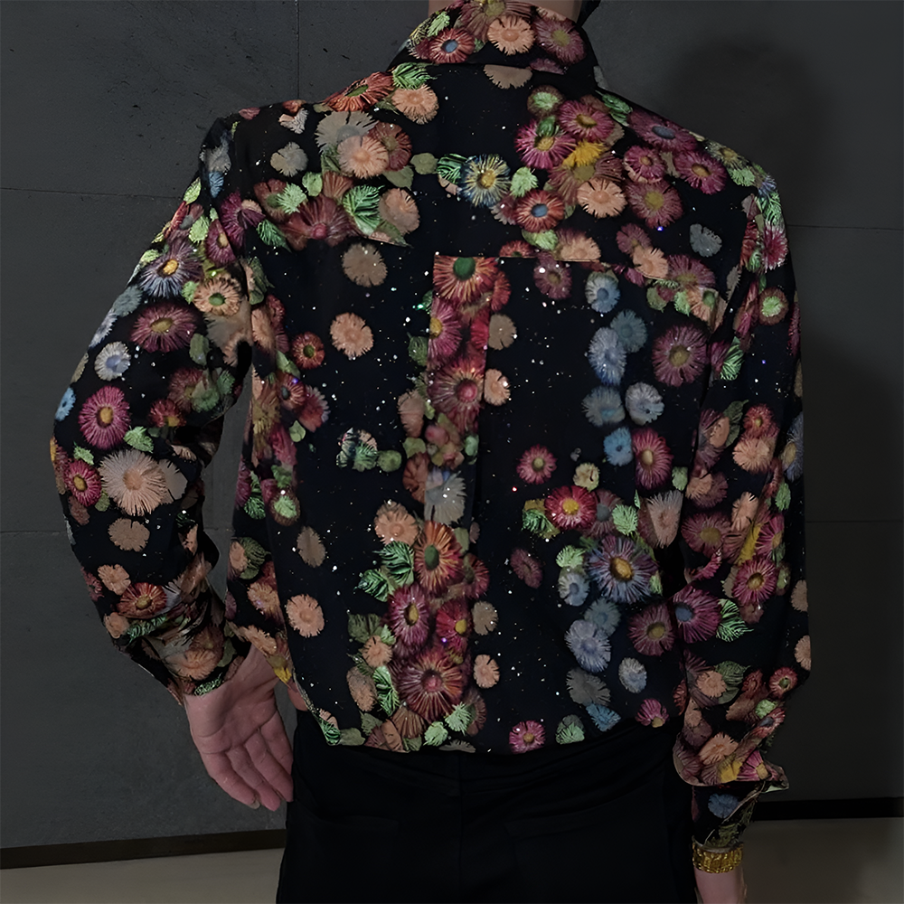 Floral Star Casual Shirt