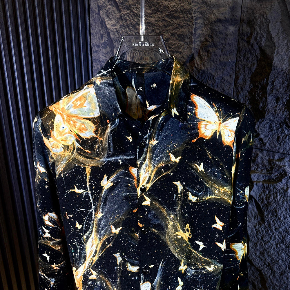 Starry Gold Butterfly Shirt