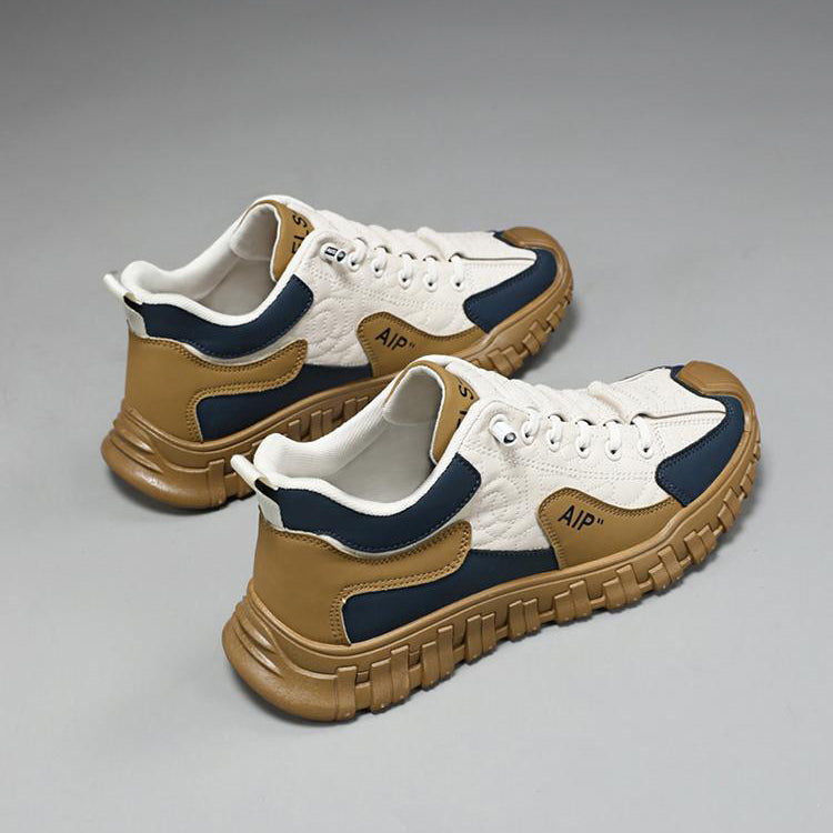Anti-slip sole color-blocked sneakers
