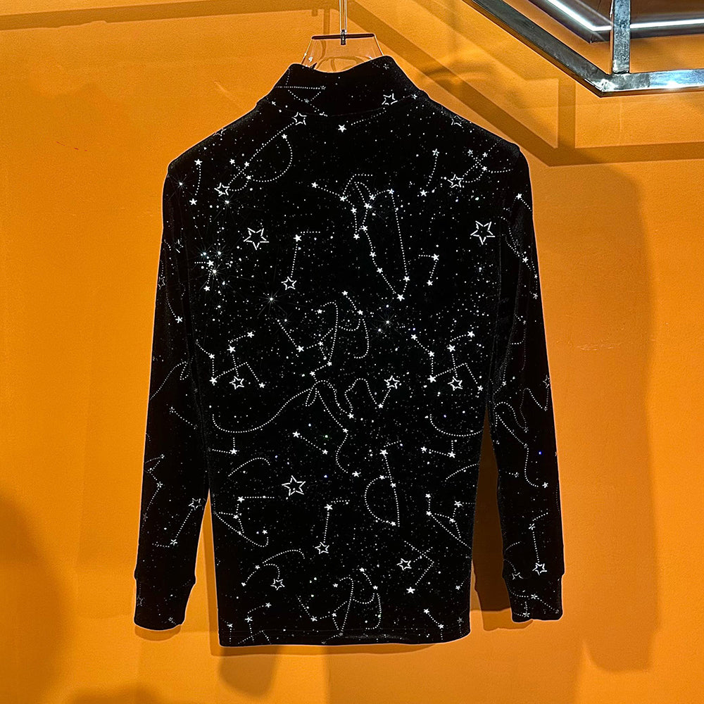 Constellation Starry Sky Fleece-Lined Base Layer