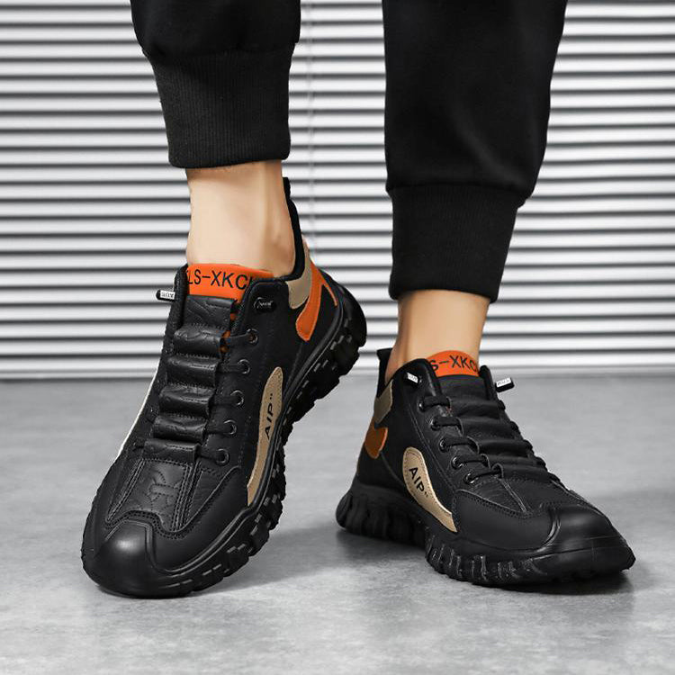 Anti-slip sole color-blocked sneakers