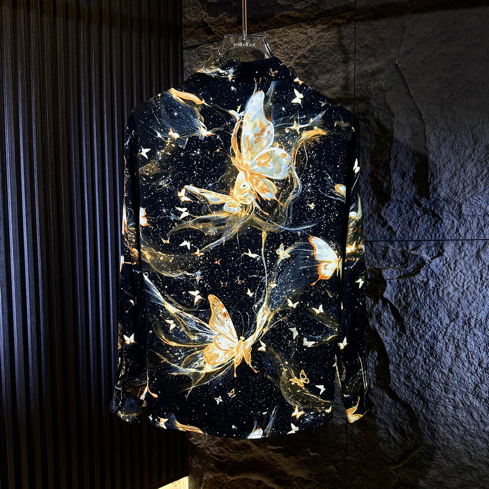 Starry Gold Butterfly Shirt