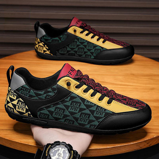 Retro Pattern Casual Sports Flats