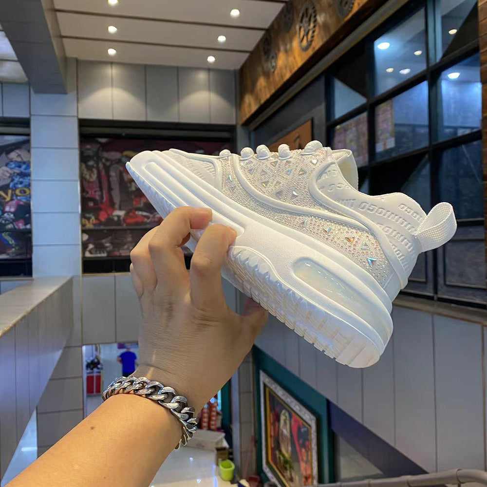 Rhinestone Air Cushion Sneakers