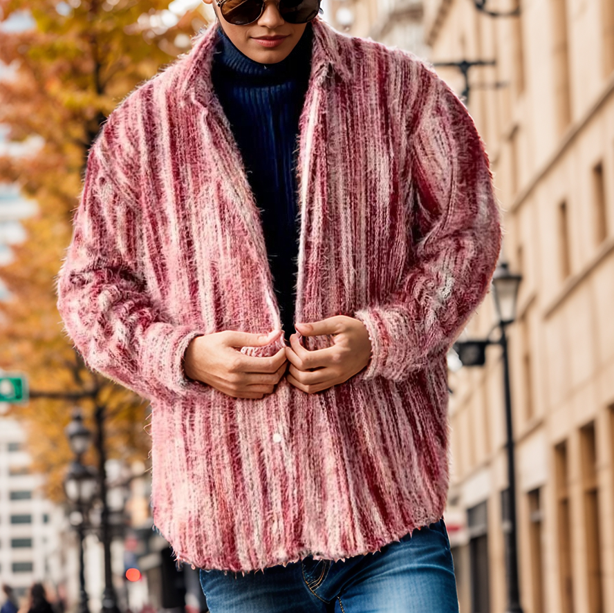 Fringed Plush Coat