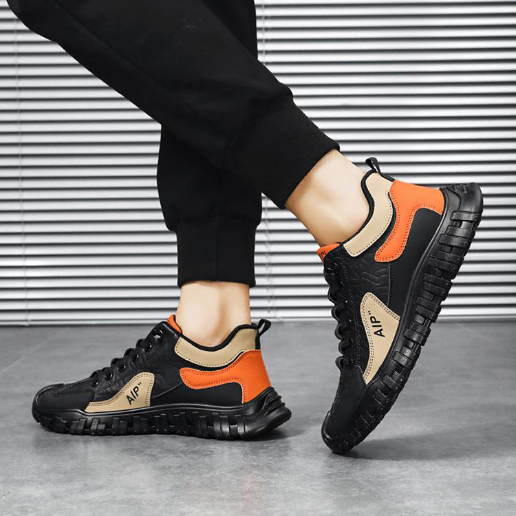 Anti-slip sole color-blocked sneakers