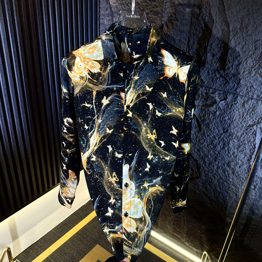 Starry Gold Butterfly Shirt
