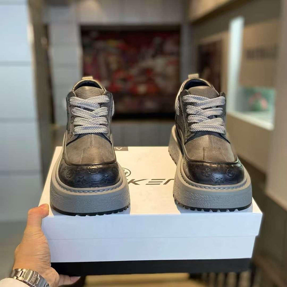 Luxury Embossed Platform Boots