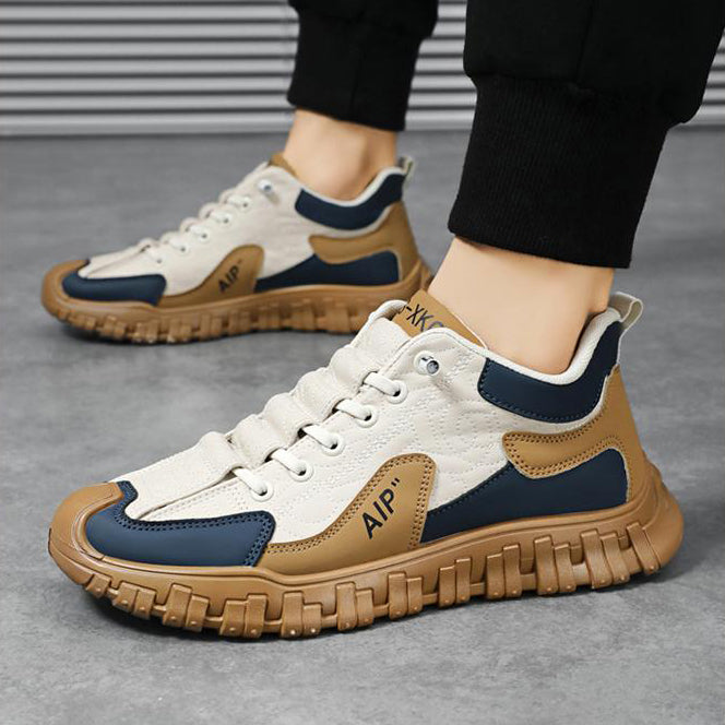 Anti-slip sole color-blocked sneakers