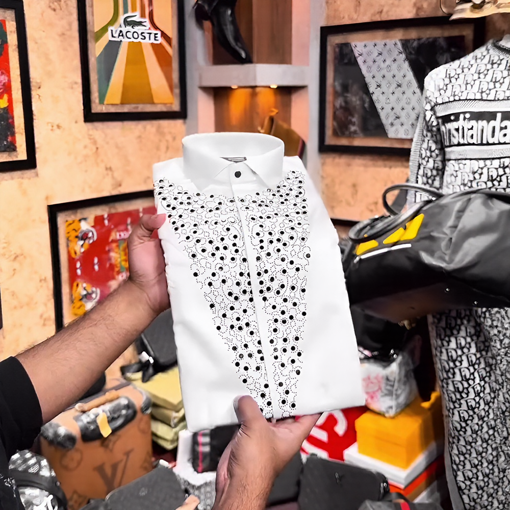 Shining Sequin Business Shirt