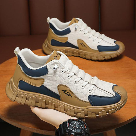 Anti-slip sole color-blocked sneakers
