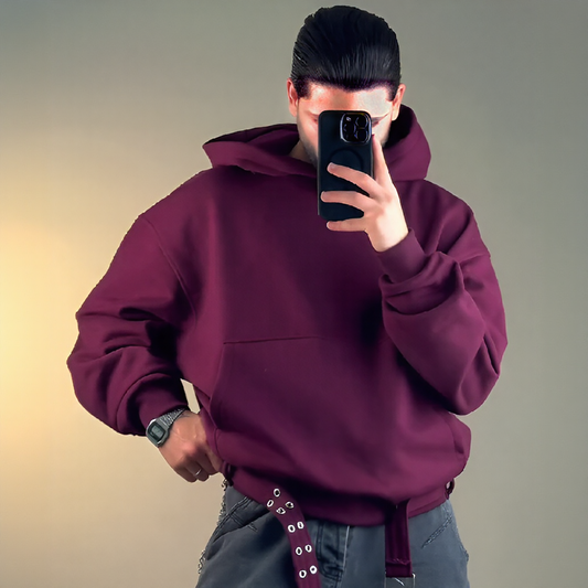 Belted cropped sweatshirt