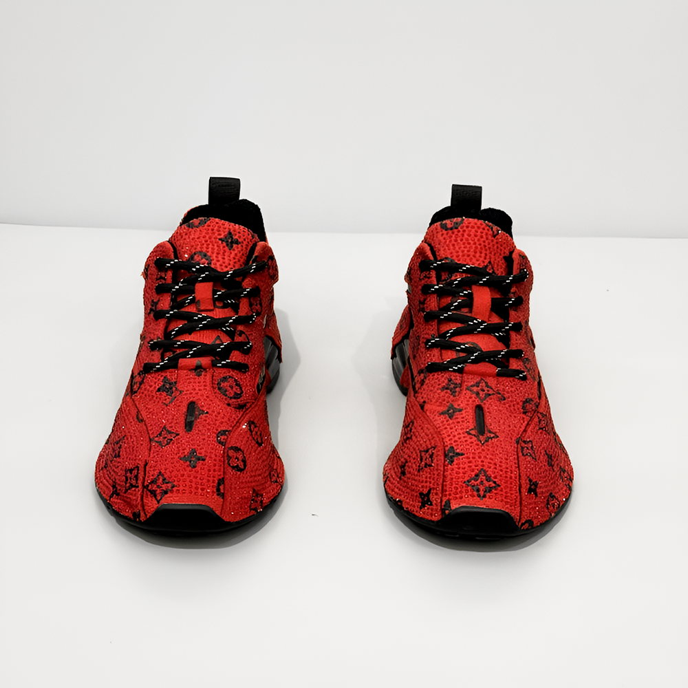 Glamorous rhinestone print sneakers