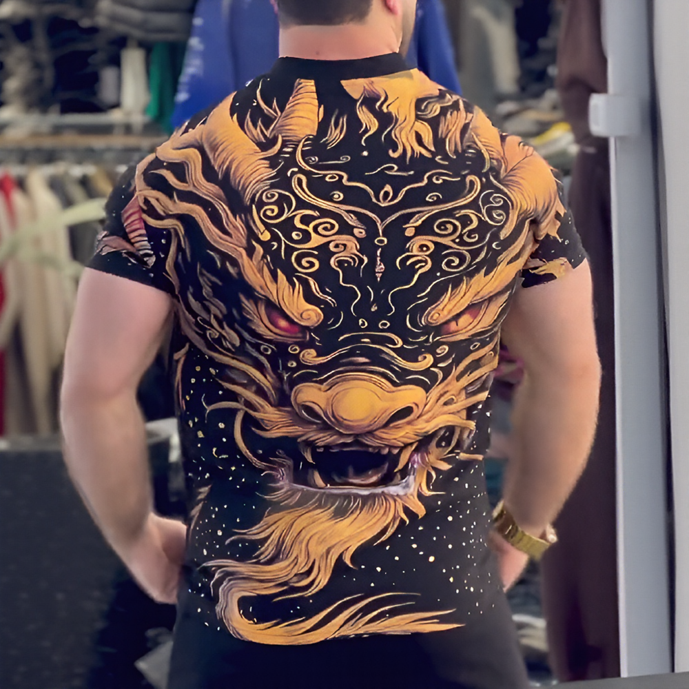 Gorgeous Rhinestone Dragon T-shirt