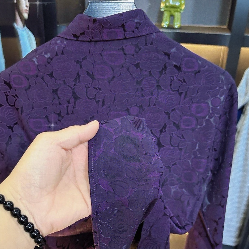 Glossy Floral Flow Shirt