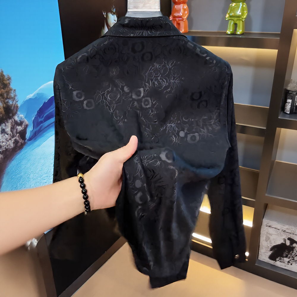 Glossy Floral Flow Shirt