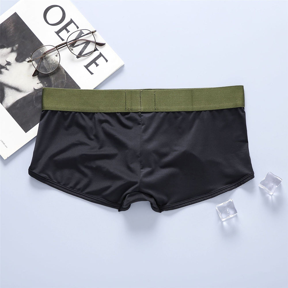 Camouflage pouch cotton boxer briefs