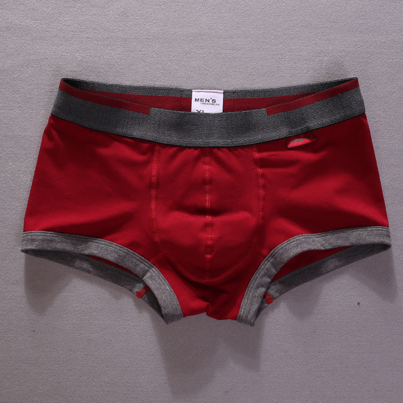 Sealed edges pure cotton boxer briefs
