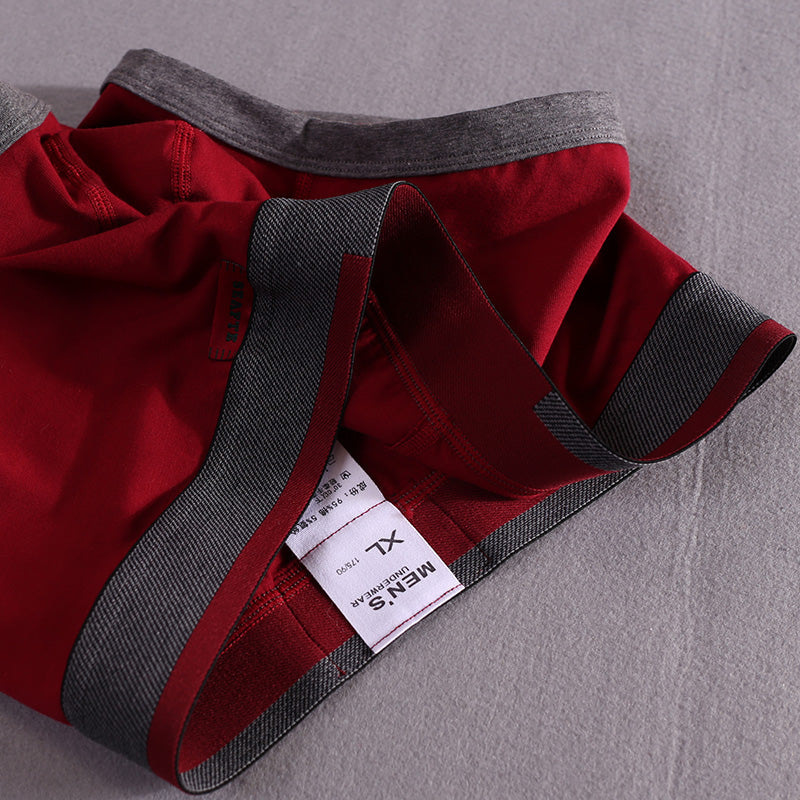 Sealed edges pure cotton boxer briefs