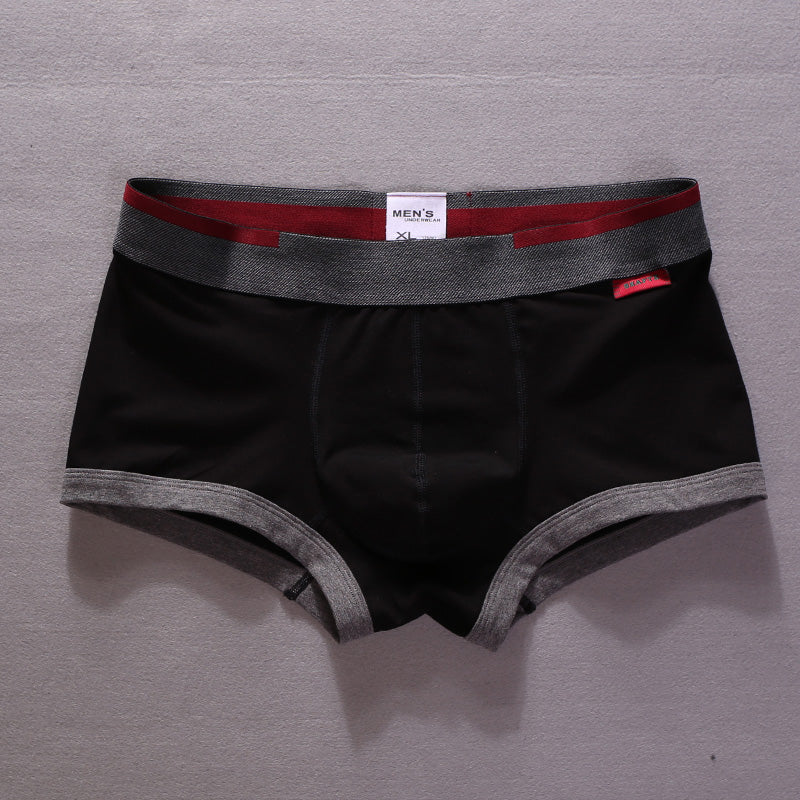 Sealed edges pure cotton boxer briefs