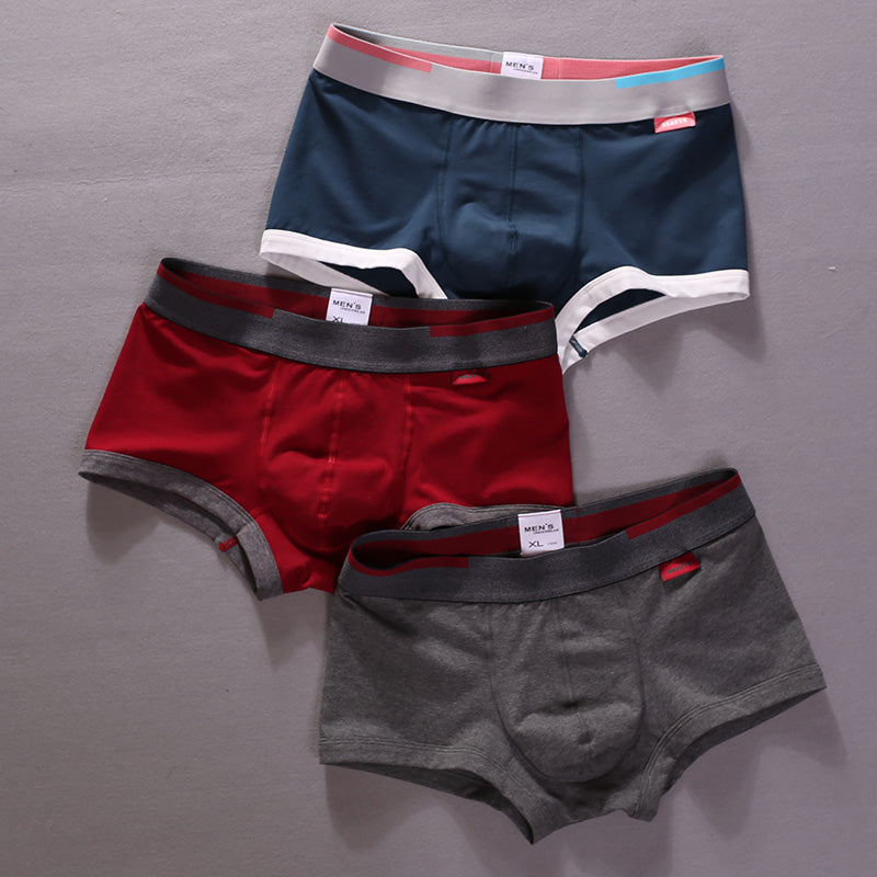 Sealed edges pure cotton boxer briefs