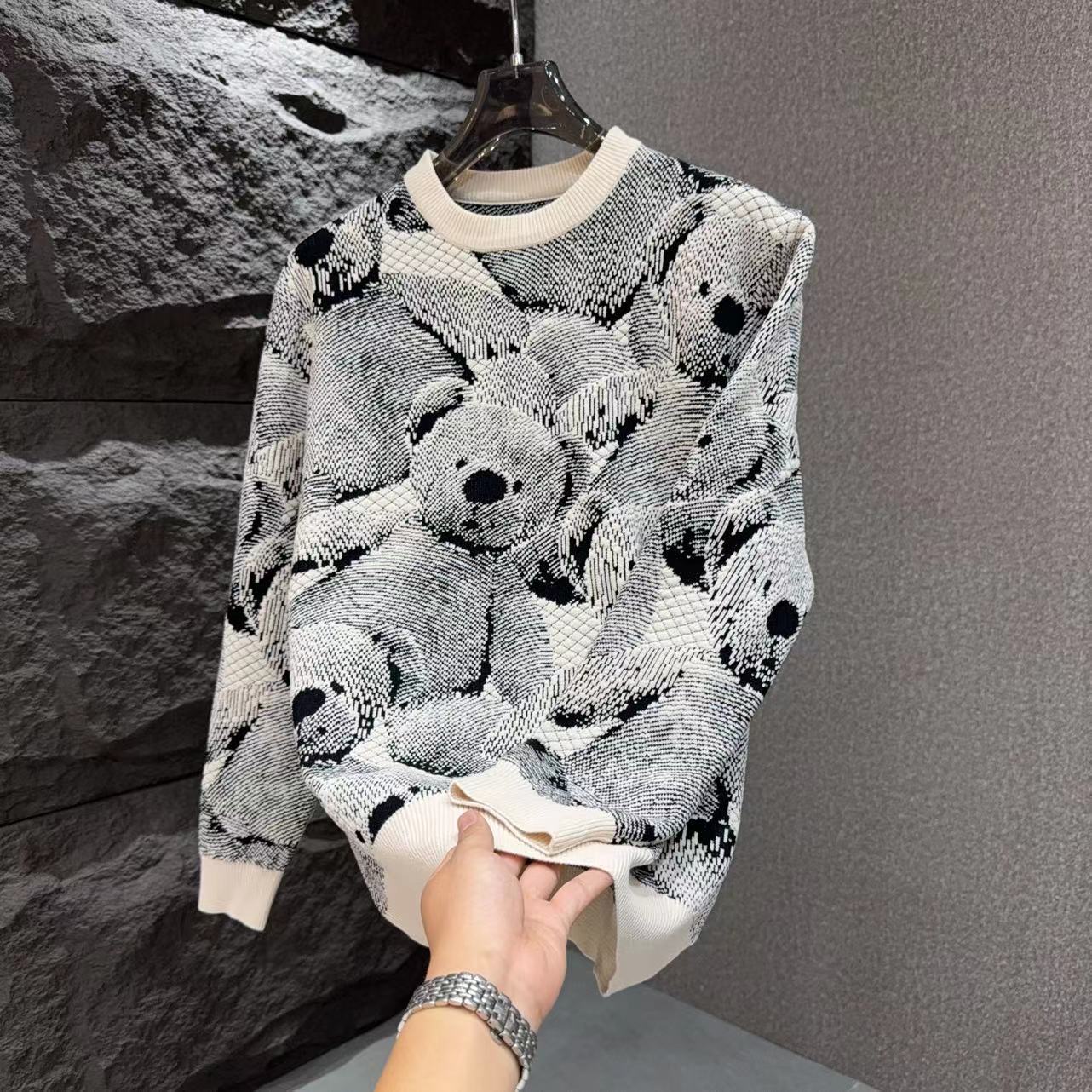 Bear Jacquard Sweater